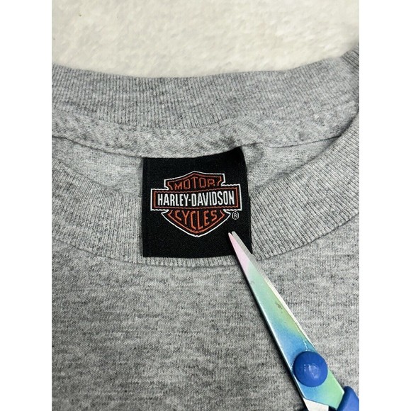 Harley Davidson 110 Year Anniversary Gray Double-sided Graphic T-Shirt Size 2XL - Picture 4 of 10